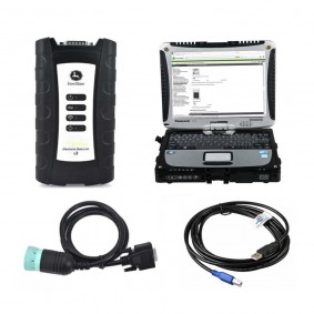 john deere edl v3 interface & service advisor pre installed cf-19 laptop complete diagnostic kit v5.3.225 ag + cf