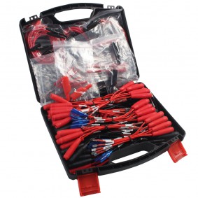 multi function automotive circuit tester lead kit contains 150 pieces of essential test aids connectors adapter cables