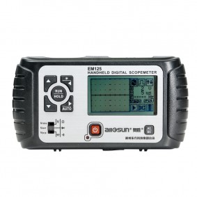 all-sun 25mhz 100msa/s digital 2in1 handheld portable oscilloscope+multimeter single channel waveform usb lcd backlight 