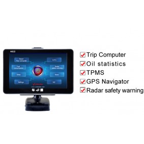 v-checker smart trip computer a622-trip computer + gps navigator + tpms + oil statistics