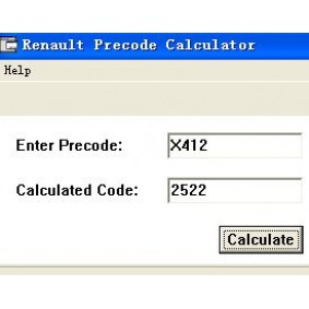 renault precode code calculator